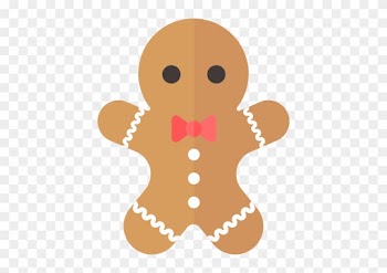 Merry Flat Christmas - Christmas Gingerbread Man Png