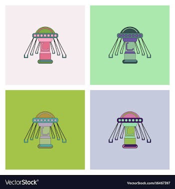 Merry-go-round collection vector image