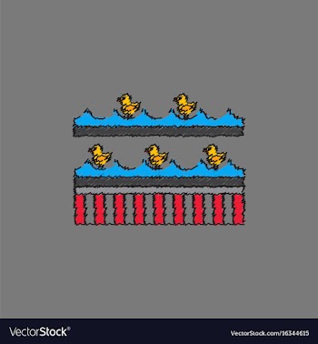Merry-go-round icon in hatching style vector image