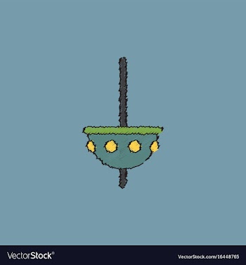 Merry-go-round icon in hatching style vector image