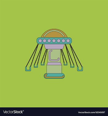 Merry-go-round icon vector image