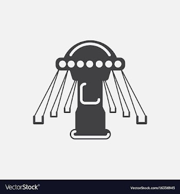 Merry-go-round icon vector image