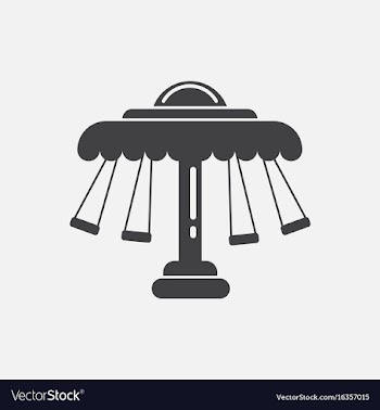 Merry-go-round icon vector image