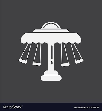 Merry-go-round icon vector image