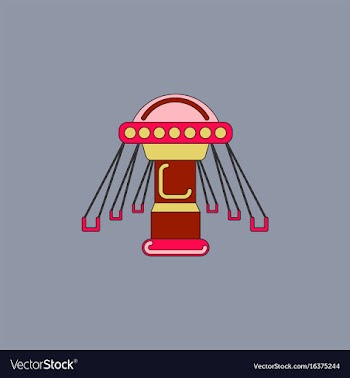 Merry-go-round icon vector image