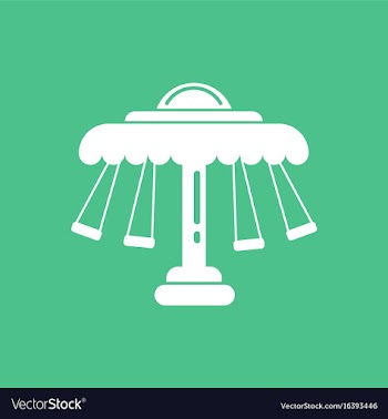 Merry-go-round icon vector image