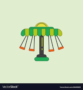 Merry-go-round icon vector image