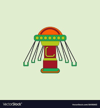Merry-go-round icon vector image