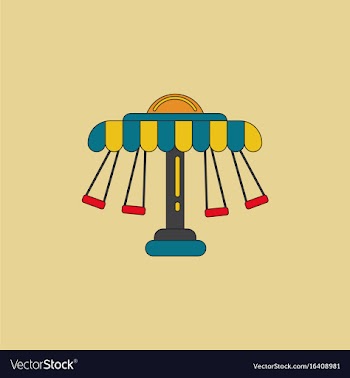 Merry-go-round icon vector image