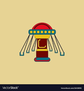 Merry-go-round icon vector image