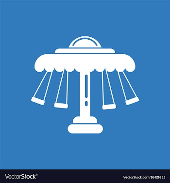 Merry-go-round icon vector image