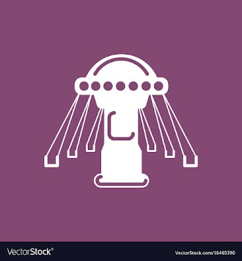 Merry-go-round icon vector image