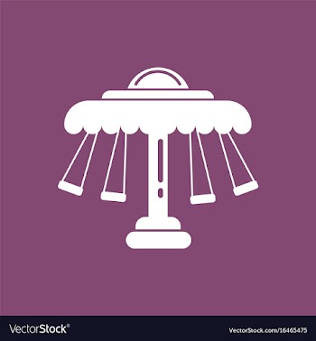 Merry-go-round icon vector image
