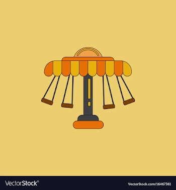 Merry-go-round icon vector image