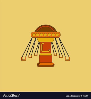 Merry-go-round icon vector image