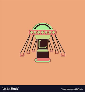 Merry-go-round icon vector image
