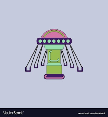 Merry-go-round icon vector image