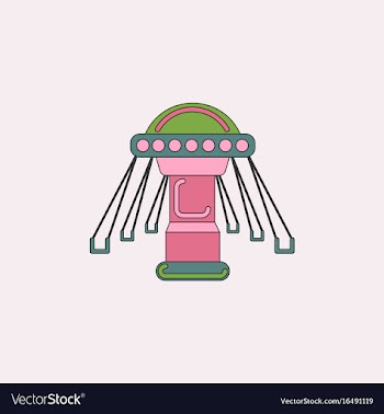 Merry-go-round icon vector image