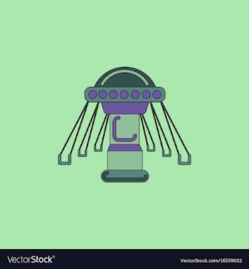 Merry-go-round icon vector image