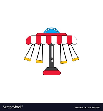 Merry-go-round icon vector image