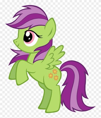 Merry May - Green My Little Pony With Flowers
