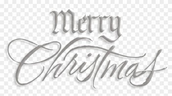Merry - Merry Christmas Text Transparent