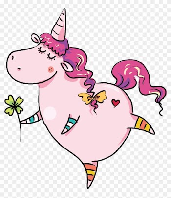 Merry Unicorn Christmas Unicorn, Unicorns, Funny Animals, - Cartoon