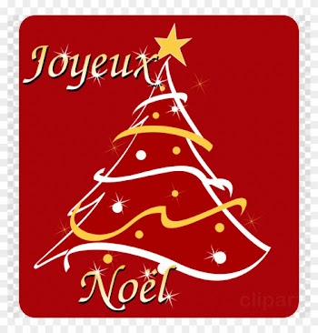 Merry Xmas In French Clipart Santa Claus Christmas - Clipart Joyeux Noël Gratuit