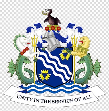 Merseyside County Council Sea lion Coat of arms, wreath transparent background PNG clipart