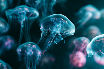 Mesmerizing Glow of Moon Jellyfish