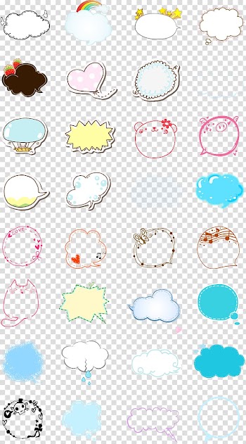 Message clouds, Speech balloon Cartoon, Conversation bubbles transparent background PNG clipart