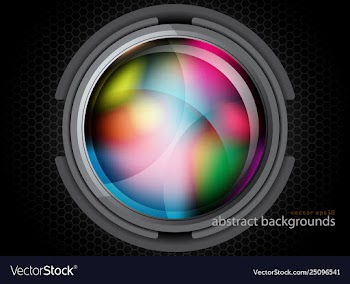 Metal and colors circle shapes vector image