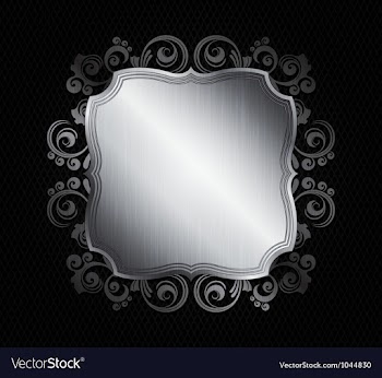Metal banner vector image