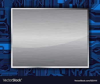 Metal banner vector image