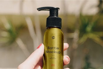 Metal Bottle PSD Mockup bottle mockup put your brand name 01 