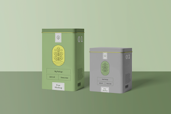 Metal Box Mockups 01 02 big package 3300 ml siesta time mini package 1300 ml siesta time free free mockup mockup 