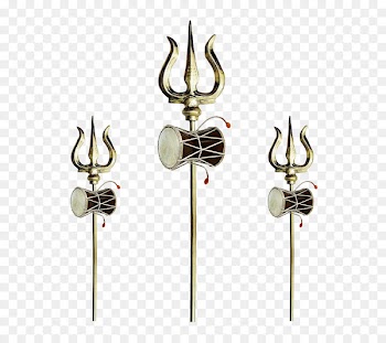Metal Brown - Lord Shiva Tridents Trishulam 