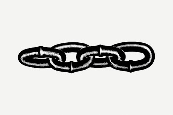Metal chain drawing, vintage hand | Free PSD - rawpixel