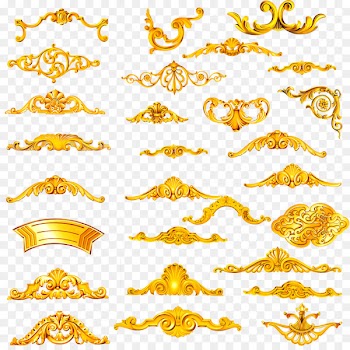 Metal Download Clip art - Gold lace 