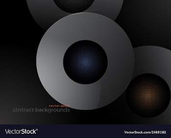 Metal gray color circular shapes vector image