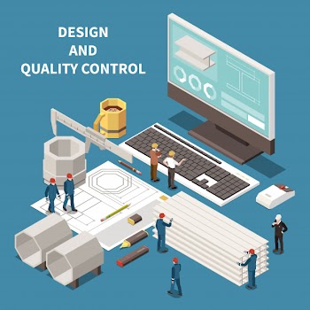 Metal industry control equipment and foundry workers isometric composition 3d vector illustration Free Vector