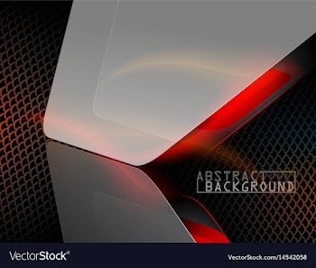 Metal net shape scene vector image
