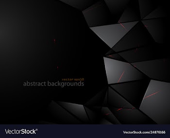 Metal shapes in dark scene vector image