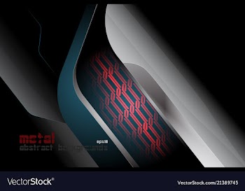 Metal shapes lighting surface scene vector image