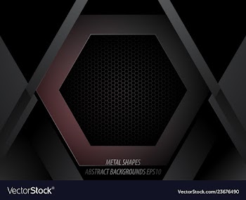 Metal shapes vector image