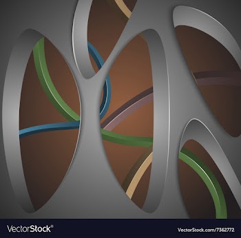 Metal sheet hole vector image
