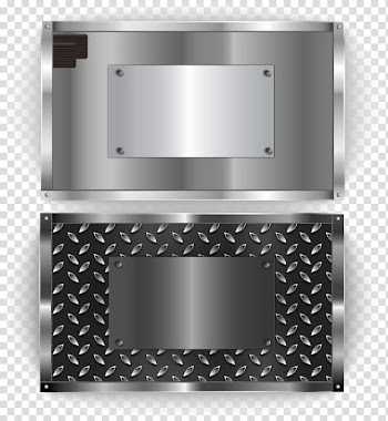 Metal Silver Euclidean Banner, Small fresh safe deposit box transparent background PNG clipart