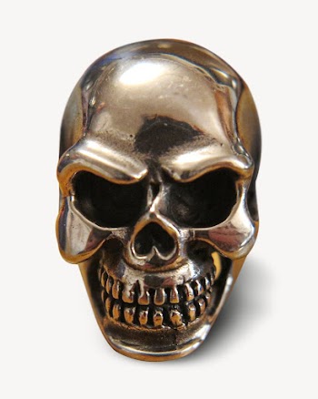 Metal skull isolated image on white | Free Photo - rawpixel
