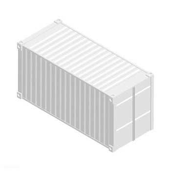 Metal square container isolated on background | Free stock vector - 393241