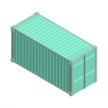 Metal square container isolated on background | Free stock vector - 393326
